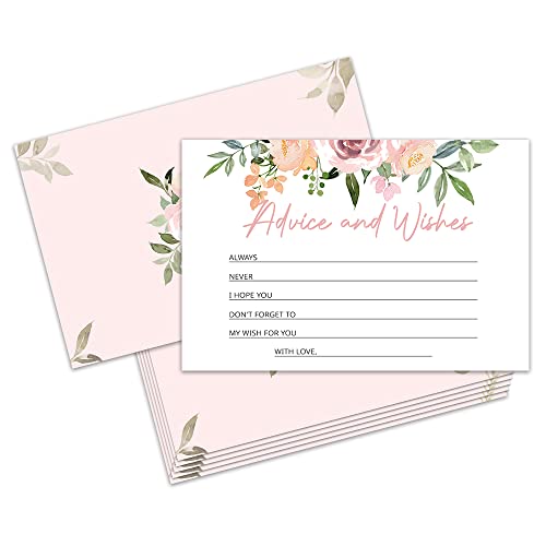 50 Double Sided Proposal & Wishes Greeting Cards, Perfect for Weddings Baby Showers Graduation & More (JY066)