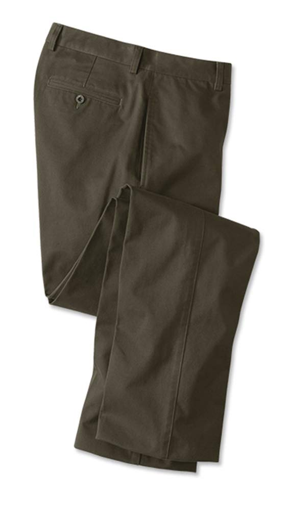 Men's Ultimate Khakis Trim Fit - Plain Front, Olive
