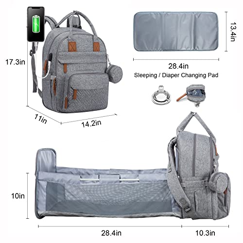 Lovevook Diaper Bag Backpack, Large Travel Diaper Backpack With Portable Changing Pad Insulated Pockets, Multifunction Waterproof Diaper Nappy Bag For Mom Dad #TOP1