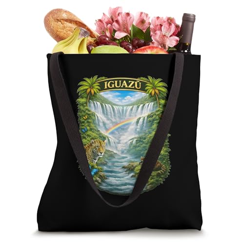 Bolsa tote Icons of Iguazu Falls: vida silvestre, mariposas y arcoíris miniatura 4
