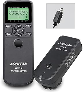 AODELAN Compatible with Nikon Z5, Z6, D5600, D750, D7500, Z7, COOLPIX P1000, Camera Timer Shutter Release Wireless & Wired Remote Control for Cameras