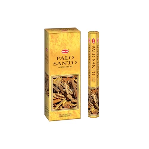 HEM Palo Santo Incense Sticks – (120 Sticks, 6 Boxes Inside) - 9 Inches Long,| Aromatherapy | Long-Lasting Relaxation & Meditation | Calming & Cleansing Incense for Home, Yoga & Spiritual Use.