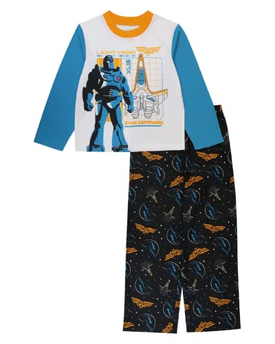 Image of Disney Boys' 2-Piece Loose-fit Pajama Set, Matching Shirts & Pants, Soft & Cute for Kids