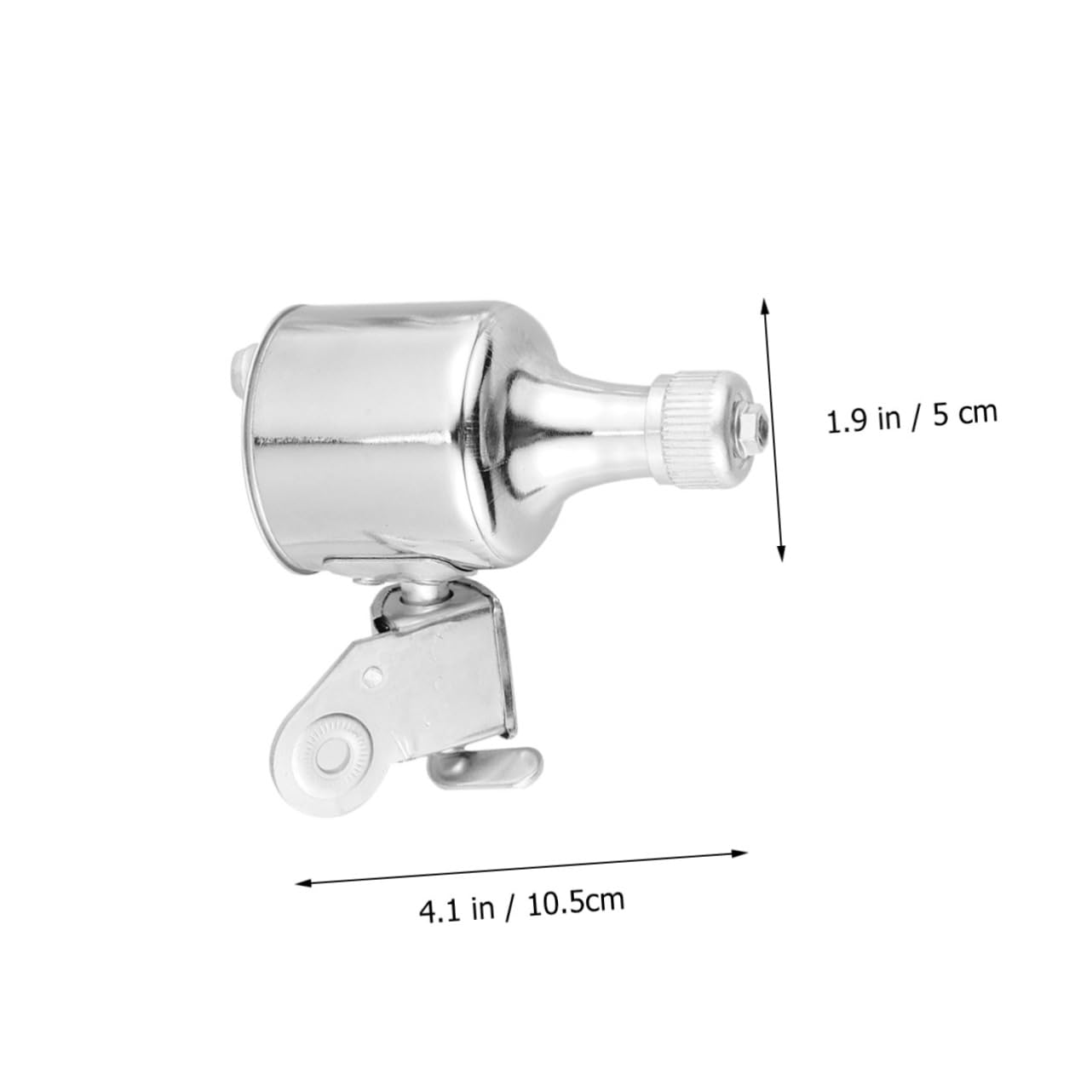 ABOOFAN Phare de Vélo sans Batterie Argenté Générateur de Friction Facile à Utiliser en Plastique et Métal pour Éclairage VTT Sécurisé