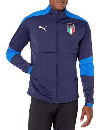 PUMA Men's FIGC Training Jacket W.Z/P, Peacoat-Team Power Blue, L