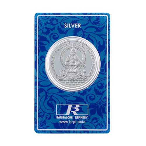 Image of Bangalore Refinery 999 Purity Lord Ayyappa Silver Coin 10 Gram