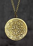  Medaillon mit Kette 70cm inkl. Fotoservice - Bronze - Handgefertigt