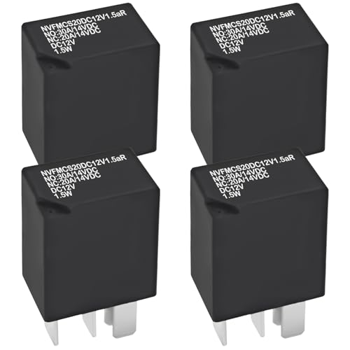 Relais NVFMCS20DC12V1.5aR (lot de 4) - Commutateur électrique automobile 12 VDC