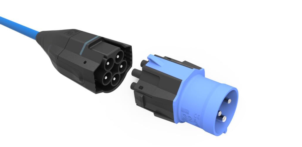 NRGkick Nasadka wtykowa 32 A 3 bieguny, ładowanie do 7,4 kW, do NRGkick Wallbox, niebieska