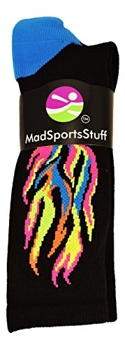 MadSportsStuff Flame Athletic Crew Socks (multiple colors)2