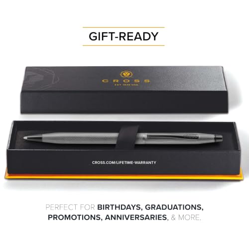 Image of Cross Classic Century Slate Gray Diamond Ballpoint Pen, Black Ink | Refillable Ballpoint Pen for Effortless Writing, Durable Construction, Premier Distinctive Look, Gift-Ready, Medium Point