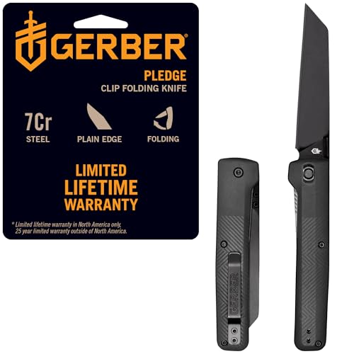 Gerber Gear Pledge Pocket Knife with Pocket Clip...