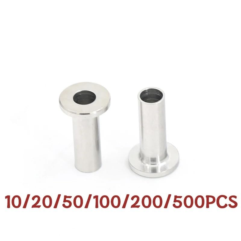 Morsetti Per Fune 20/50/100/200/500 pezzi Maniche protettive in acciaio inossidabile Occhiello for kit ringhiera cavi da ponte 1/8", 5/32" o 3/16"(100pcs)
