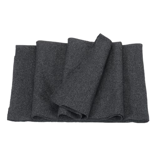 Image of MECCANIXITY 39 inch Elastic Cuffs Ribbed Trims Cotton Fabric Knit Rib Stretch Tape Cuff Sleeve Waistband for Sewing, 12 inch Wide Dark Gray