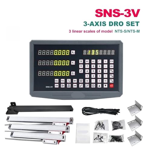 Kit completo DRO digital SNS-3V con escala lineal 0-1000mm miniatura 2