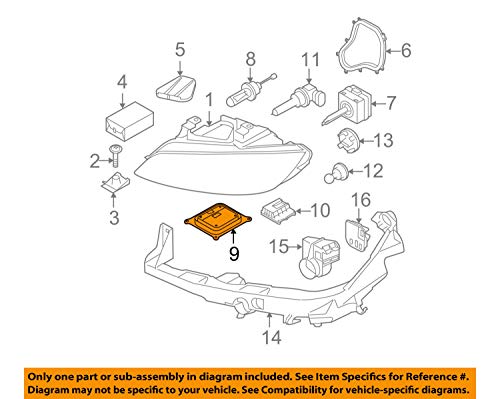 BMW 63-11-7-182-520 Control Unit (Xenon Light:631210), 1 Pack