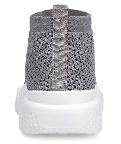 Image of Santiro Mens Walking Shoes Breathable Knit Slip On Sneakers Lightweight Athletic Gym Shoes