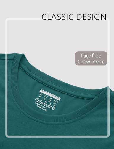 Image of YUCOLEN Long Sleeve Shirts for Women Cotton Crew Neck Casual Tops Fall