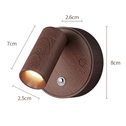 Luz de Pared para Dormitorio con imán y batería USB para lectura nocturna 6