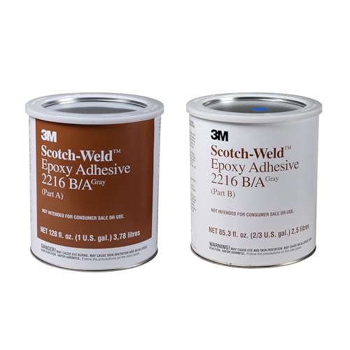 3M Scotch-Weld Epoxy Adhesive 2216, Gray, Part B/A, Kit, 128 fl oz (3.78 L)
