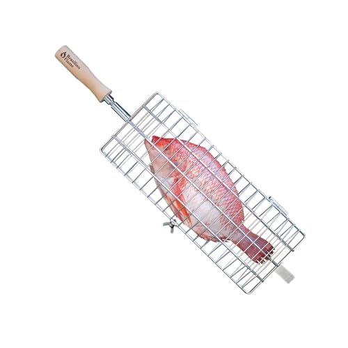 Brazilian Flame Stainless Steel Flat Basket Barbecue Net Tube Wir...
