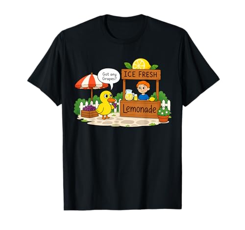 Ice Fresh Lemonade Got Any Grapes Duck Funny Grapes Love T-Shirt