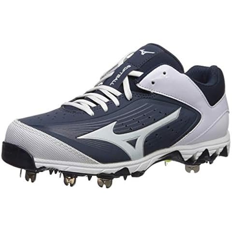 Mizuno Swift 5 Fastpitch Zapatos de sóftbol para mujer, Azul marino/Blanco, 43 EU Cover