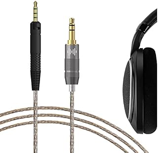 GEEKRIA Apollo Copper Silver Mixed Upgrade Audio Cable Compatible with Sennheiser HD-599 HD-598 HD-579 HD-400PRO, 2.5mm Replacement Headphones Cord for Hi-Resolution Audiophile, HiFi Headset (4ft)