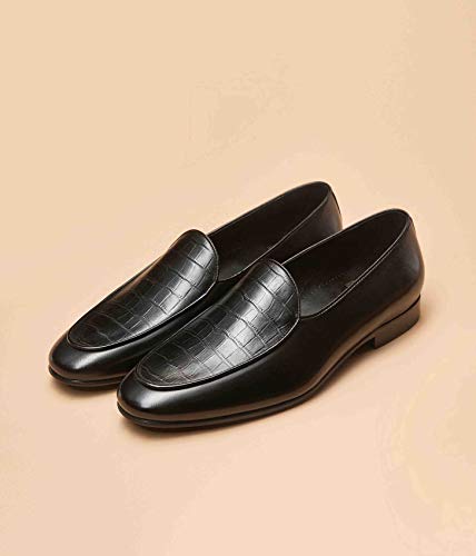 GIFENNSE Men's Dress Shoes Slip-On Loafers Leather Formal Shoes3