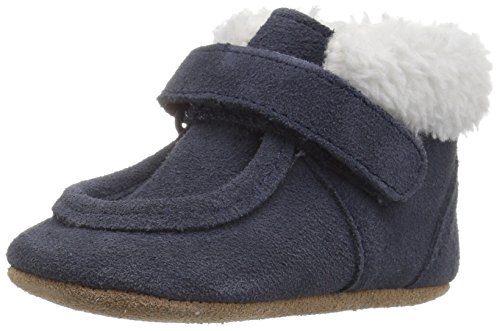 Robeez Baby-Boy's Sawyer Snuggle Bootie Boot, Navy, 6-12 Months M US Infant