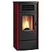 Produktbild Wamsler G001996075 PO 60 Pelletofen Stahl Bordeaux/Schwarz/A+