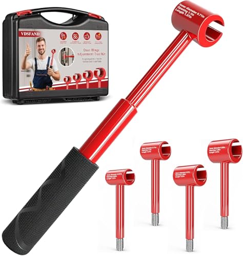 Vdsfand 4 in 1 Door Hinge Adjustment Tool Kit Door Gap Adjustment Tool for Precise Hinge Gap Adjustment Upgraded Hinge Gap Adjusting Wrench for Installation and Repair of Residential and Commercial