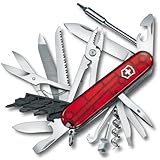 Migliori coltelli Svizzeri militari Victorinox, Cyber Tool L, Coltellino Svizzero, Originale, Multiuso, Campeggio, 39 Funzioni, Lama, grande, Cavatappi