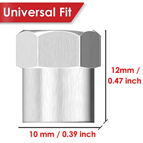 image for SAMIKIVA Brass Rubber Seal Tire Valve Stem Caps, Dust Proof Covers Uni