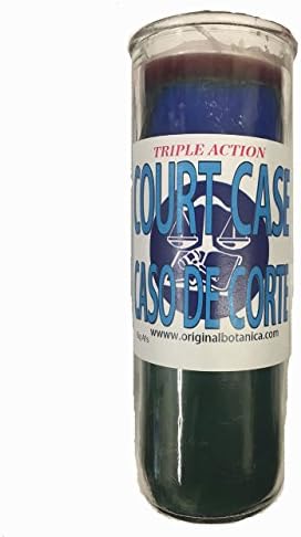 Original Botanica Win Court Case Big Al Manifestation Candle Spiritual Healing Cleansing Magical Positive Negative Energy Protection Prayer Chakra Blessing Smudging Religious Candles Legal Judge