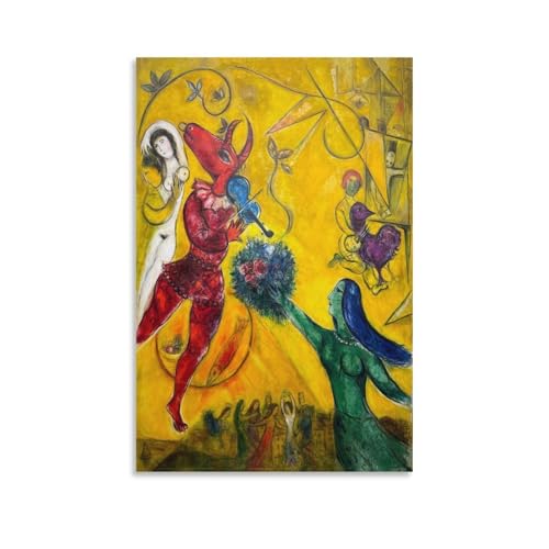 Toile Marc Chagall The Dance 60x90 cadre premium luxe