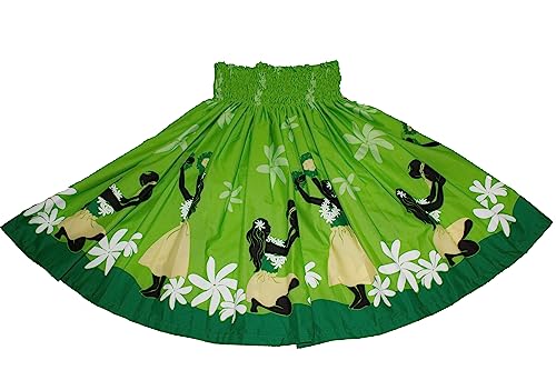 Hawaiian Pa'u Hula Skirt Hawaii Print Red Flower Or Blue Flower for Womens2