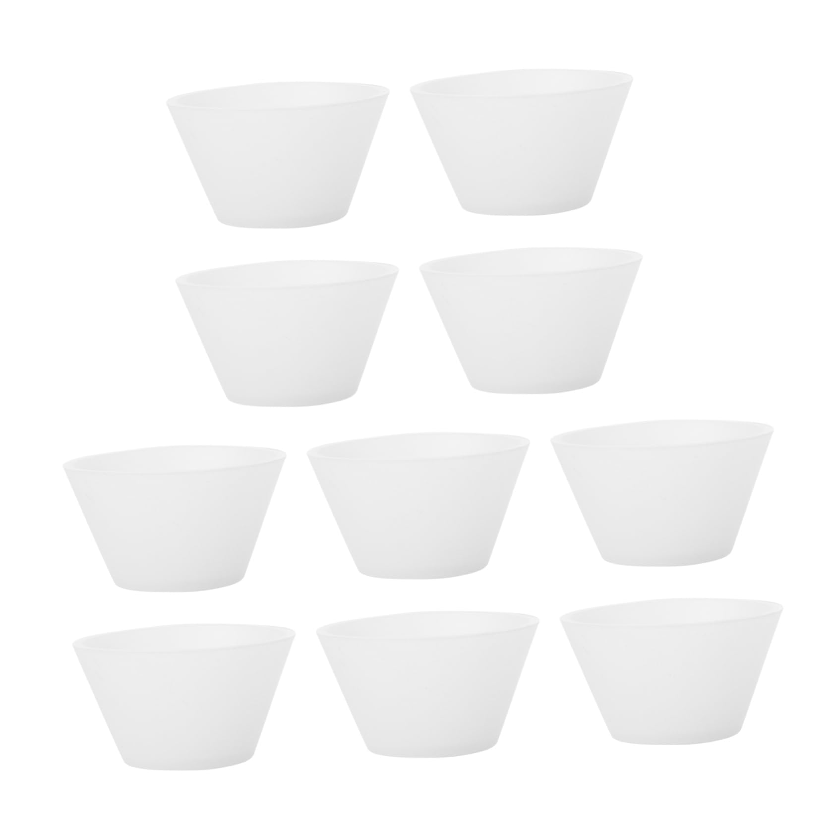 BEBEMOKO 10Pcs Silicone Mixing Cups for Epoxy Glue Crafting Durable Flexible Easy to Clean DIY Tools for Art and Painting Projects