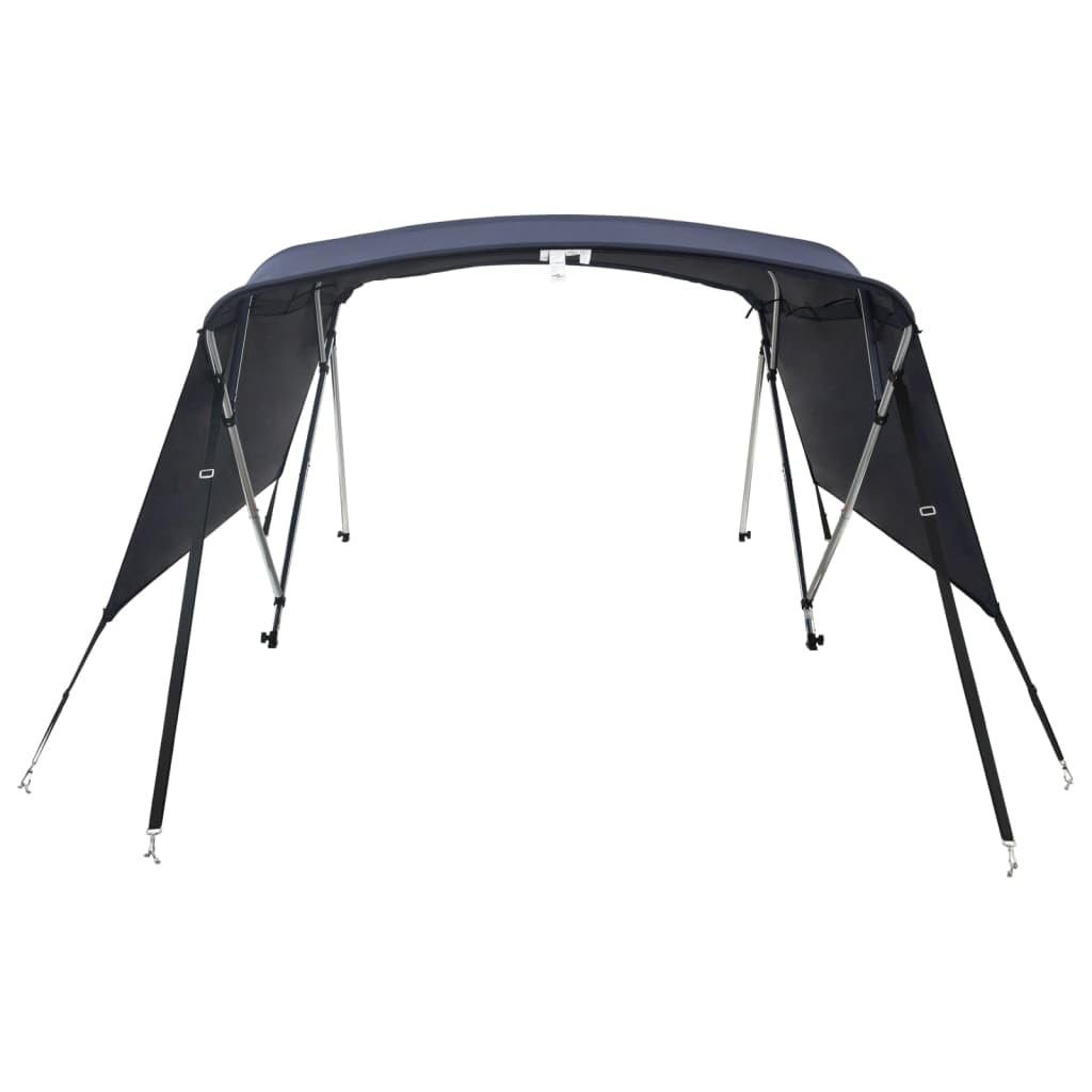 vidaXL Toit bimini à 4 arceaux parois latérales 243x(170-182)x137 cm