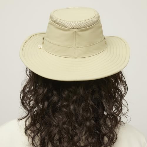 Image of Tilley Mens Womens LTM6 Broad Brim Extra Ventilation Sun Protection Airflo Bucket Sun Hat