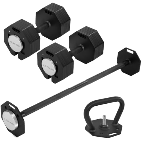 Image of Adjustable Dumbbell Sets 50 /80 /90LBSX2 Durable Steel Build, Free Weights Dumbbells Set with Barbell /Kettlebell Handle with Srew Sets 3-in-1 Multifunctional Dumbbell Fitness Exercises for Home Gym Suitable Men /Women 50 /80 /90LBX2