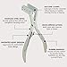 everlong Tape-in Pliers Hair, Stainless Steel Pressing Clamp for Longer Lasting and Secure Tape-in Hair Extensions, Silicone-Lined Pliers Tool for Salon Professional Installation