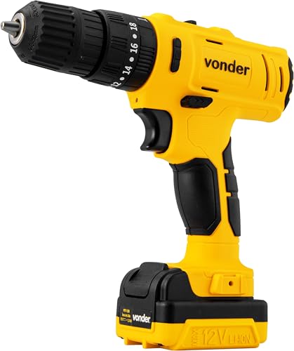 Vonder, Parafusadeira/Furadeira Com Impacto A Bateria, 12 V, Fonte Bivolt Automática, Pfv 120i.