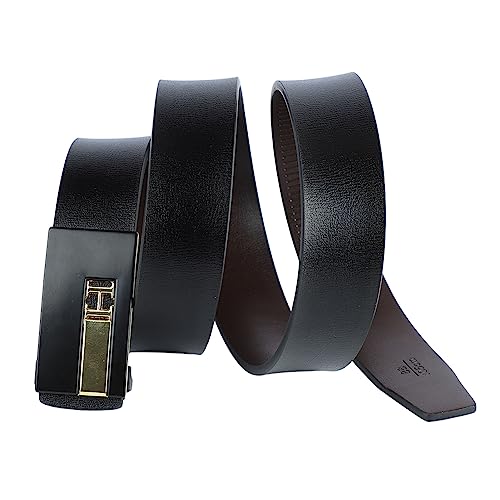 ZJchao Men Cowhide Belt, Fashionable Casual Business Belt 41.3 Inch, Micro Arc Soft Cowhide Multiple Applicable Scenarios3