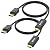 UKYEE 4K Displayport to HDMI Cable 6FT 2-Pack, Display Port (DP) to HDMI Adapter 6FT Male to Male Cord Converter for PCs to HDTV, Monitor, Projector.