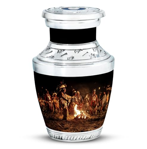 Image of Native American Themed Urns - Ashes Keepsake - Cremation Urns for Ashes - Urn for Human Ashes - Urns for Ashes Adult Female Mom (3 inch Pack of 1)