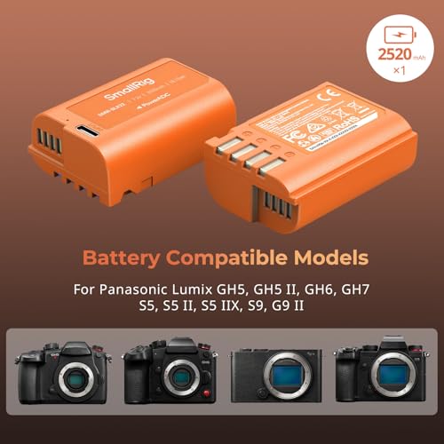 Image of SMALLRIG DMW-BLK22 USB-C Battery for Panasonic, 2520mAh 2.5H Fast Charge