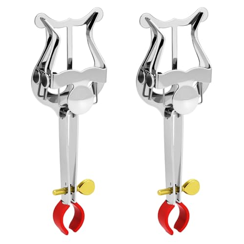 Trompette lyre partition clip en métal de 14 x 5,2 cm pour partitions de musique