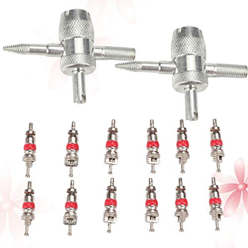 POPETPOP 12 Pcs 4 Vias VÃ¡lvula Ferramenta Ferramenta Removedor de NÃºcleo Ferramenta de Reparo de P