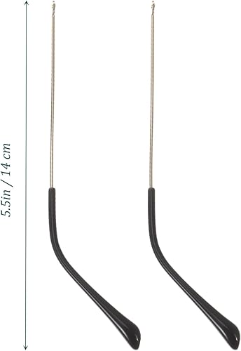 Miniatura 4 de Kit de reparación de gafas, 1 par de patillas de repuesto de lentes de metal, patillas universales para reparación de lentes de sol, kit de templos